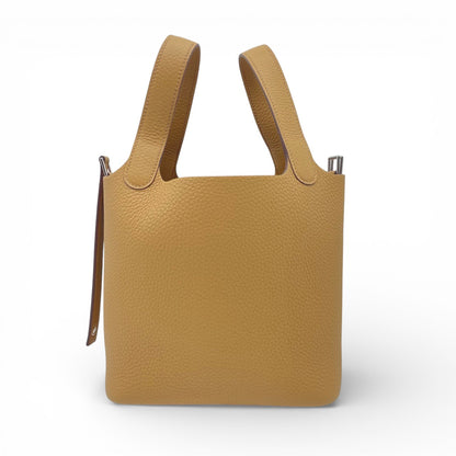 プレオウンドエルメス ピコタンロック PM ビスキュイ トリヨンクレマンス シルバー金具 K刻印