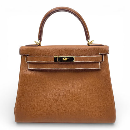 プレオウンドエルメス ケリー 28 フォーブ バレニアフォーブル ゴールド金具 K刻印