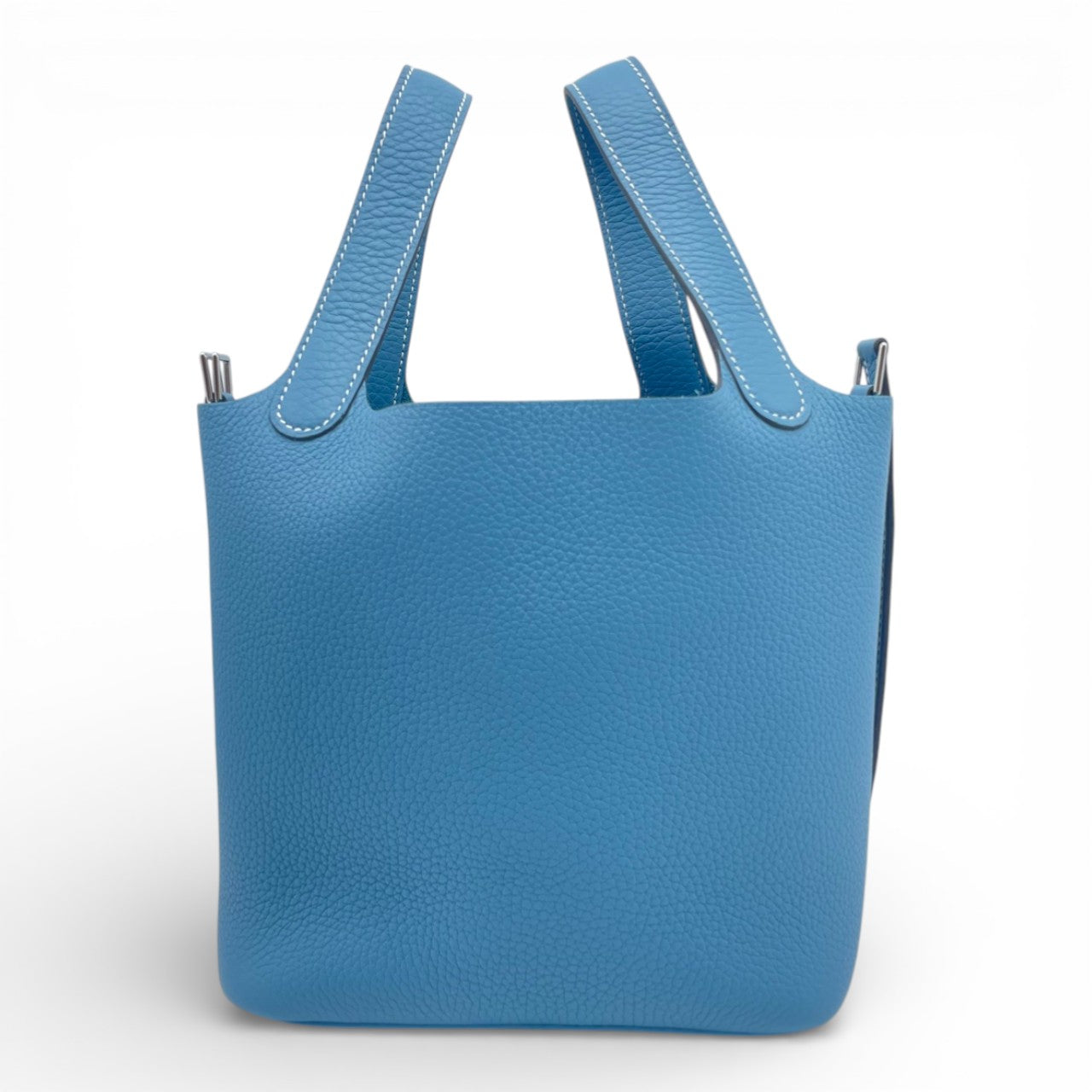 プレオウンドエルメス ピコタンロック PM ニューブルージーン トリヨンクレマンス シルバー金具 K刻印