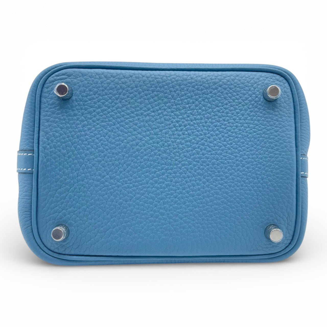 プレオウンドエルメス ピコタンロック PM ニューブルージーン トリヨンクレマンス シルバー金具 K刻印