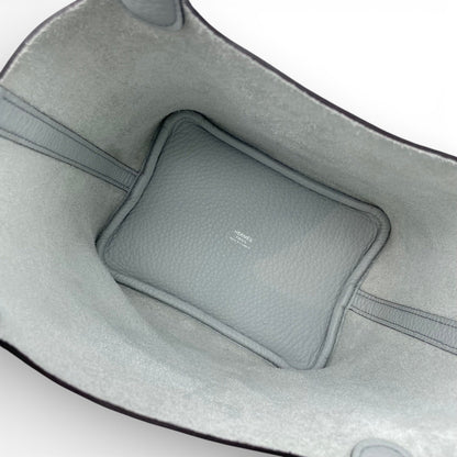 プレオウンドエルメス ピコタンロック PM ブルーペール トリヨンクレマンス シルバー金具 K刻印