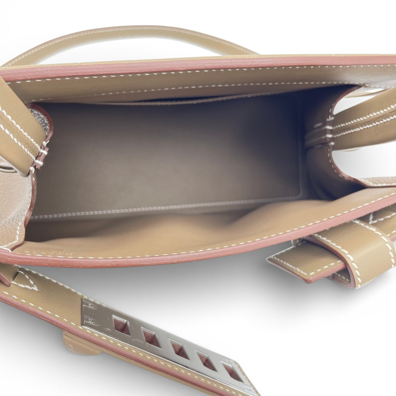 プレオウンドエルメス メドール 27 エトゥープ トゴ/スイフト シルバー金具 K刻印