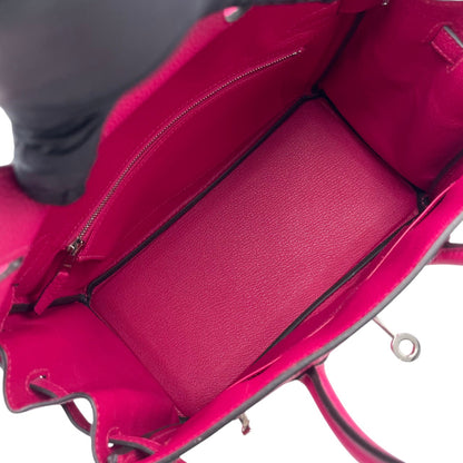 プレオウンドエルメス バーキン 25 ローズメキシコ トゴ シルバー金具 Z刻印