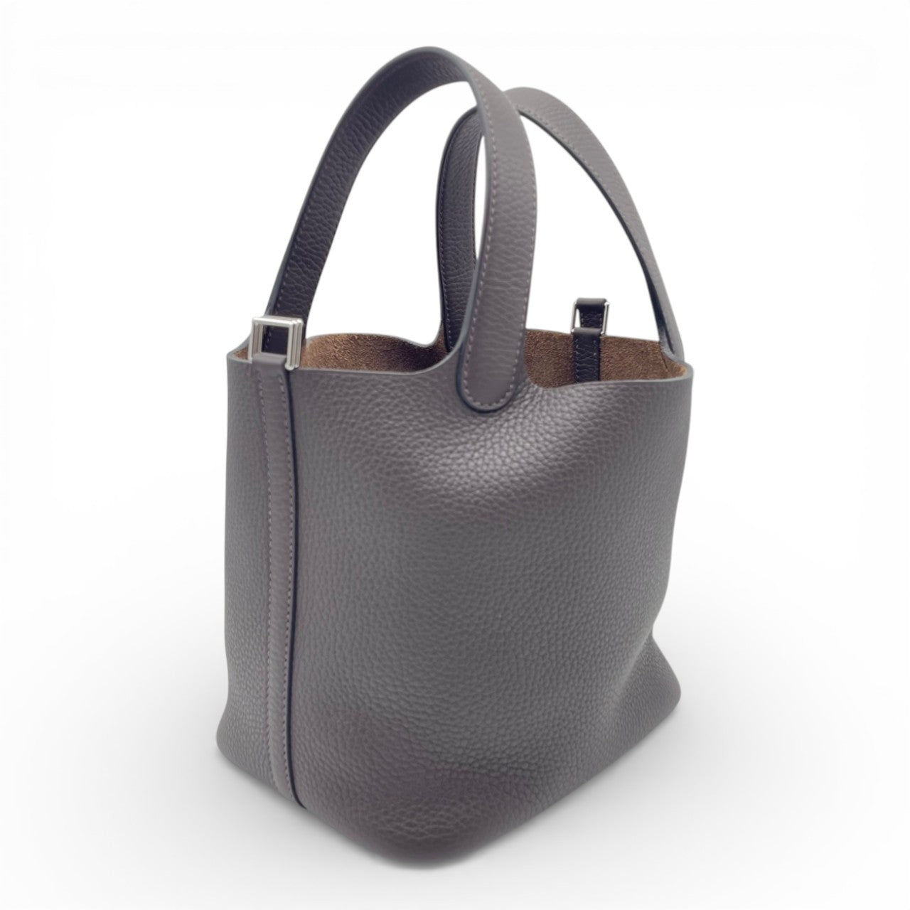 プレオウンドエルメス ピコタンロック PM エベンヌ トリヨンクレマンス シルバー金具 K刻印