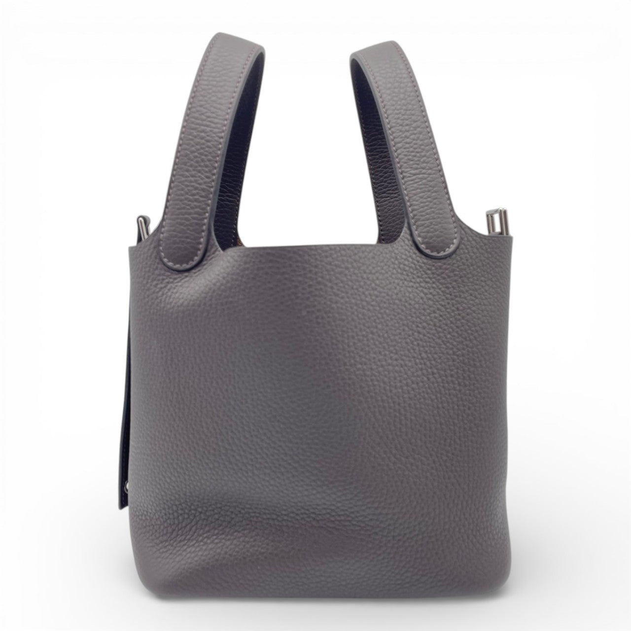 プレオウンドエルメス ピコタンロック PM エベンヌ トリヨンクレマンス シルバー金具 K刻印