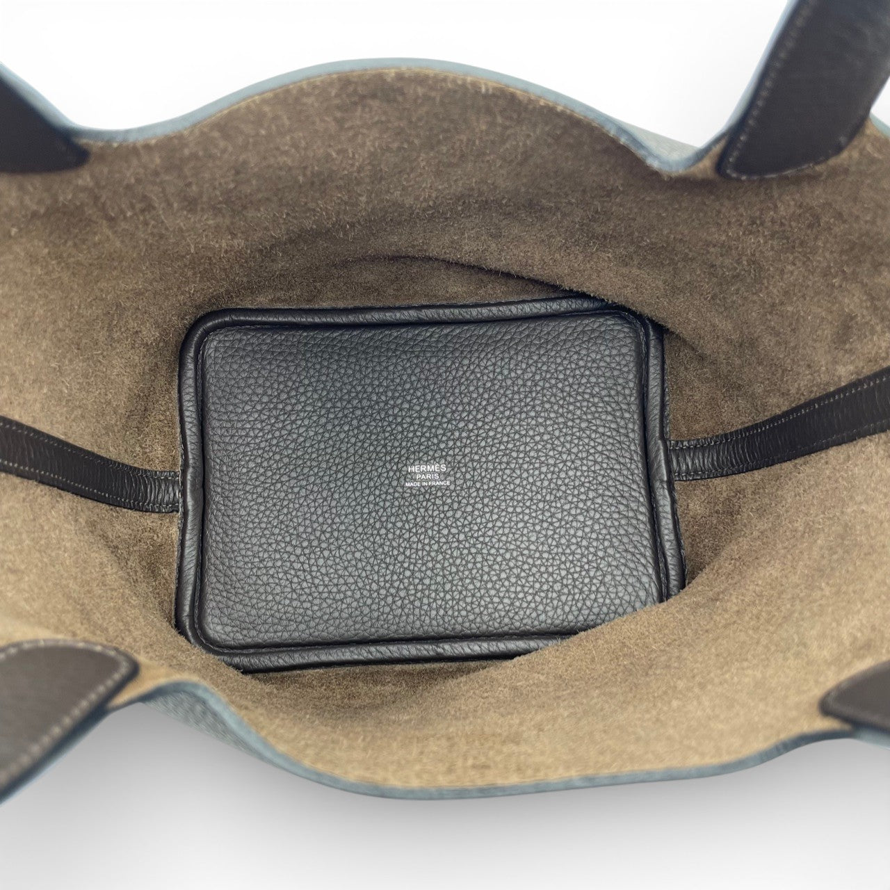 プレオウンドエルメス ピコタンロック PM エベンヌ トリヨンクレマンス シルバー金具 K刻印