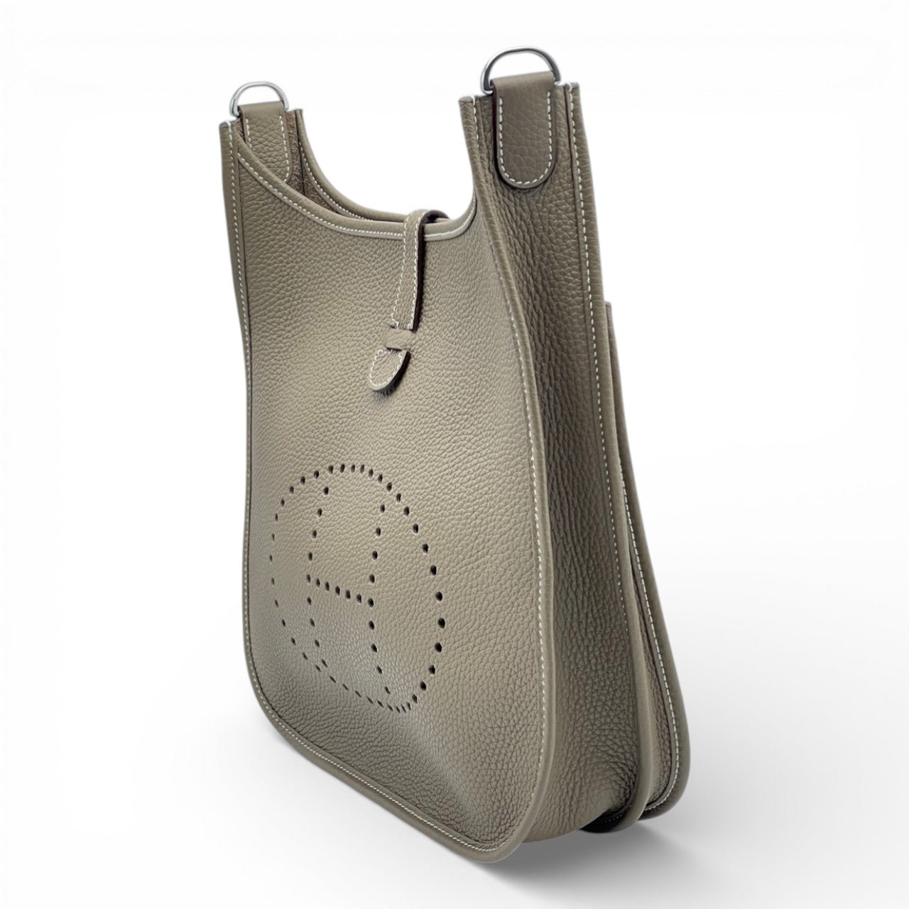 プレオウンドエルメス エヴリン PM エトゥープ トリヨンクレマンス シルバー金具 B刻印