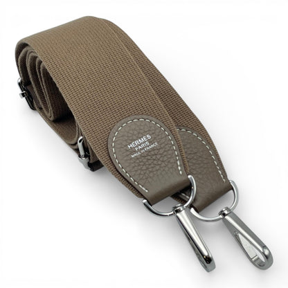 プレオウンドエルメス エヴリン PM エトゥープ トリヨンクレマンス シルバー金具 B刻印