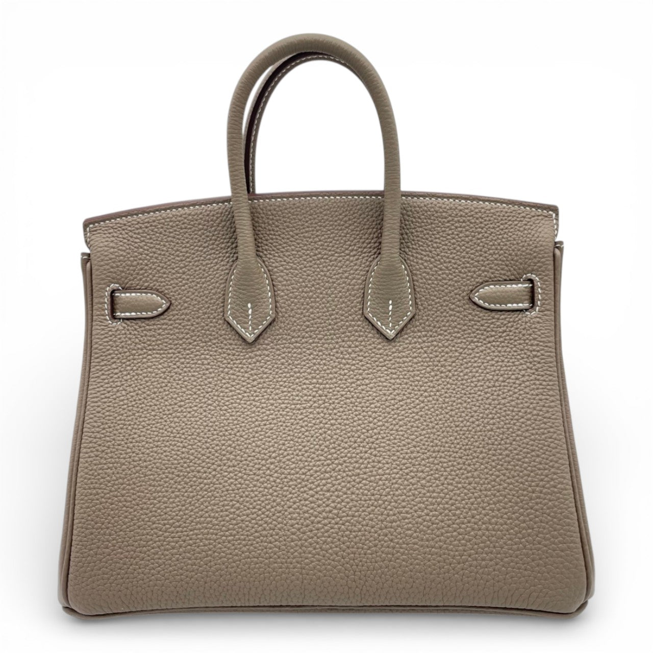 プレオウンドエルメス バーキン 25 エトゥープ トゴ ゴールド金具 K刻印