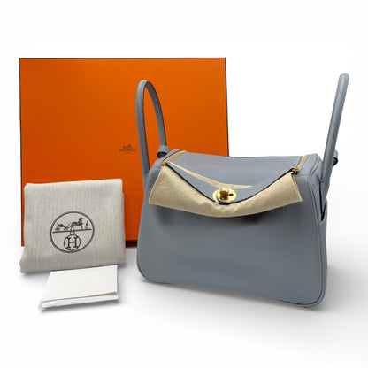 プレオウンドエルメス リンディ 26 グリパンタン エヴァーカラー ゴールド金具 G刻印