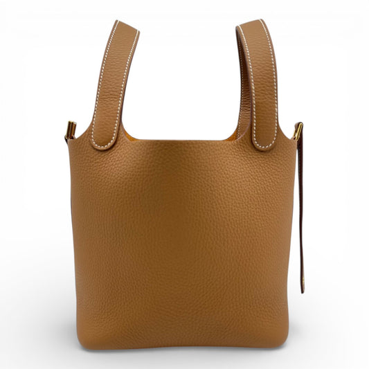 プレオウンドエルメス ピコタンロック PM ゴールド トリヨンクレマンス ゴールド金具 G刻印