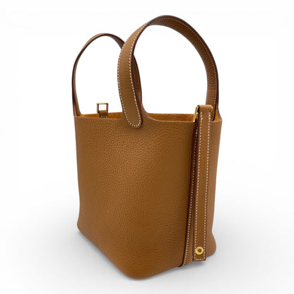 プレオウンドエルメス ピコタンロック PM ゴールド トリヨンクレマンス ゴールド金具 G刻印