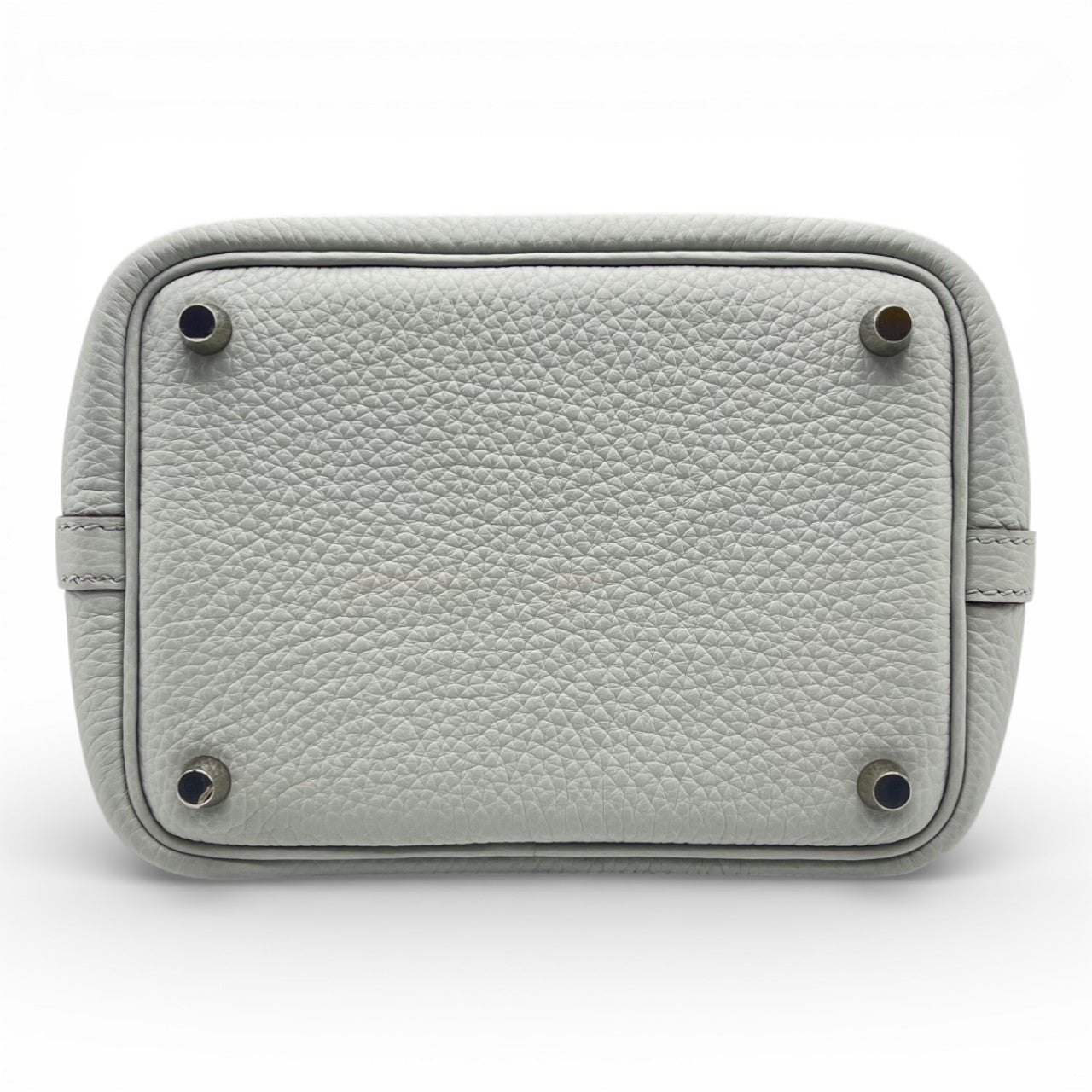 プレオウンドエルメス ピコタンロック PM ブルーペール トリヨンクレマンス シルバー金具 K刻印