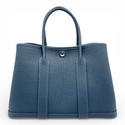 プレオウンドエルメス ガーデンパーティ TPM ブルードプリュス トリヨンクレマンス シルバー金具 K刻印