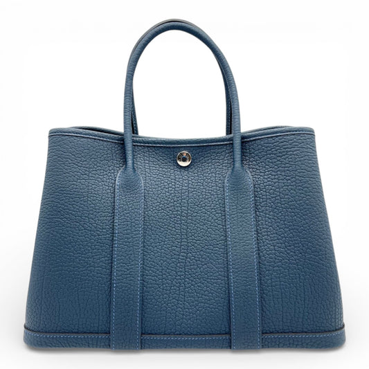 プレオウンドエルメス ガーデンパーティ TPM ブルードプリュス トリヨンクレマンス シルバー金具 K刻印