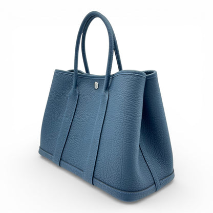 プレオウンドエルメス ガーデンパーティ TPM ブルードプリュス トリヨンクレマンス シルバー金具 K刻印