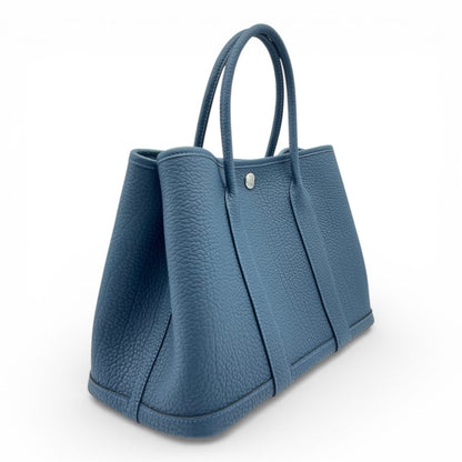 プレオウンドエルメス ガーデンパーティ TPM ブルードプリュス トリヨンクレマンス シルバー金具 K刻印