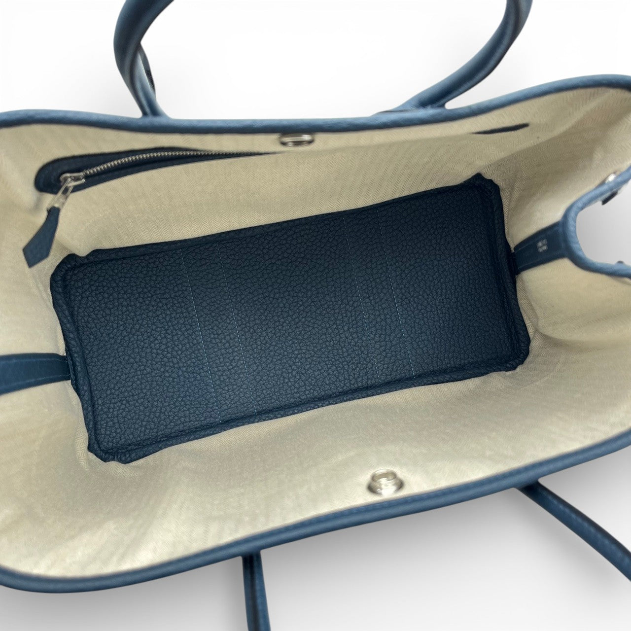 プレオウンドエルメス ガーデンパーティ TPM ブルードプリュス トリヨンクレマンス シルバー金具 K刻印