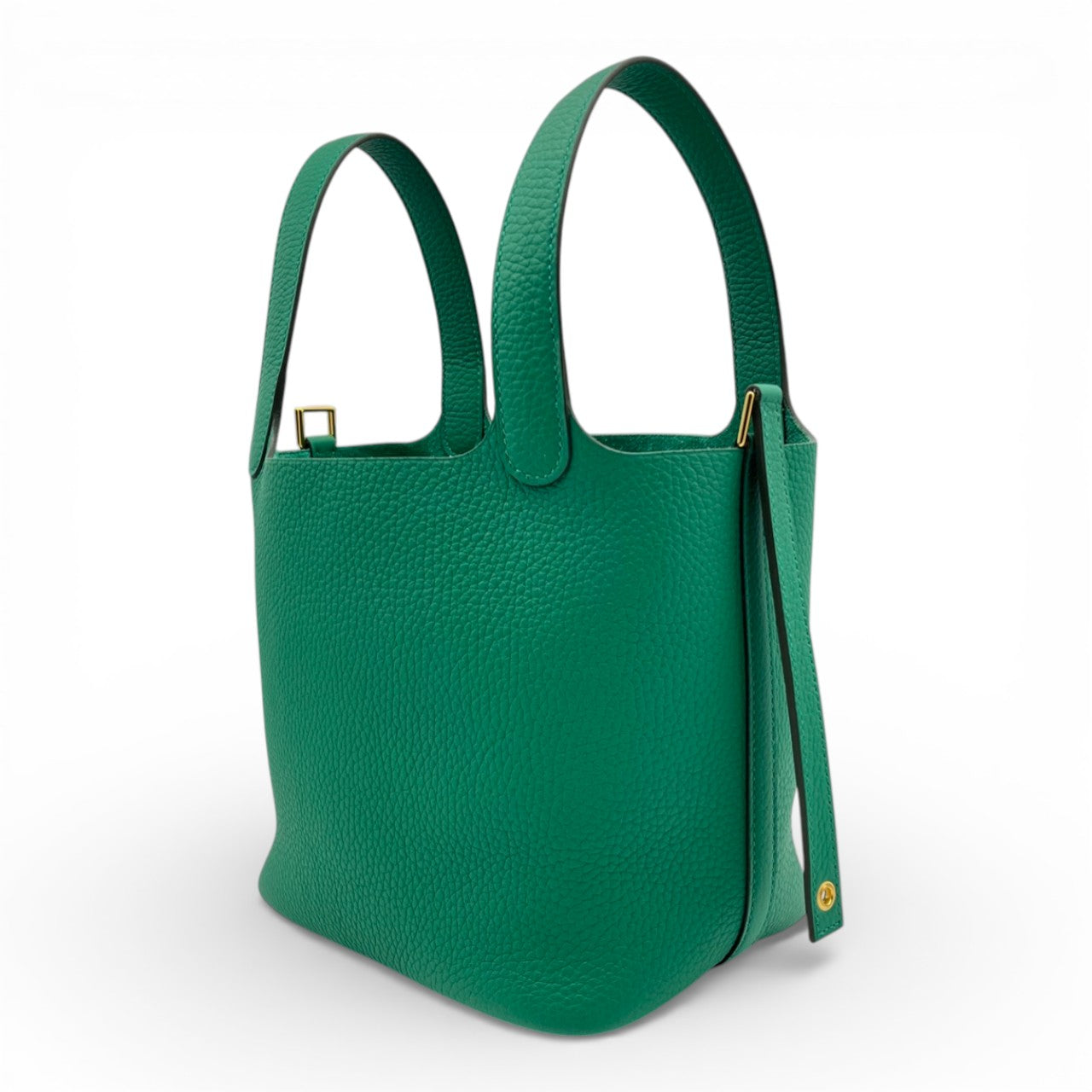 プレオウンドエルメス ピコタンロック PM ヴェール・ヴェルディゴ トリヨンクレマンス ゴールド金具 K刻印