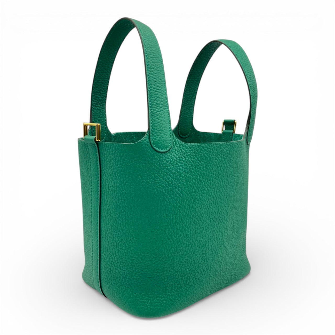 プレオウンドエルメス ピコタンロック PM ヴェール・ヴェルディゴ トリヨンクレマンス ゴールド金具 K刻印