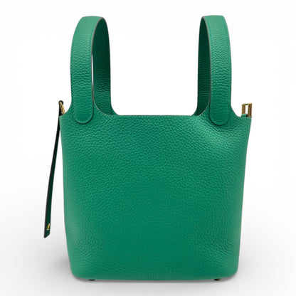 プレオウンドエルメス ピコタンロック PM ヴェール・ヴェルディゴ トリヨンクレマンス ゴールド金具 K刻印