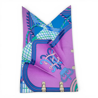 プレオウンドエルメス フロシキ PM 馬の礼装 マルチカラー シルク100%