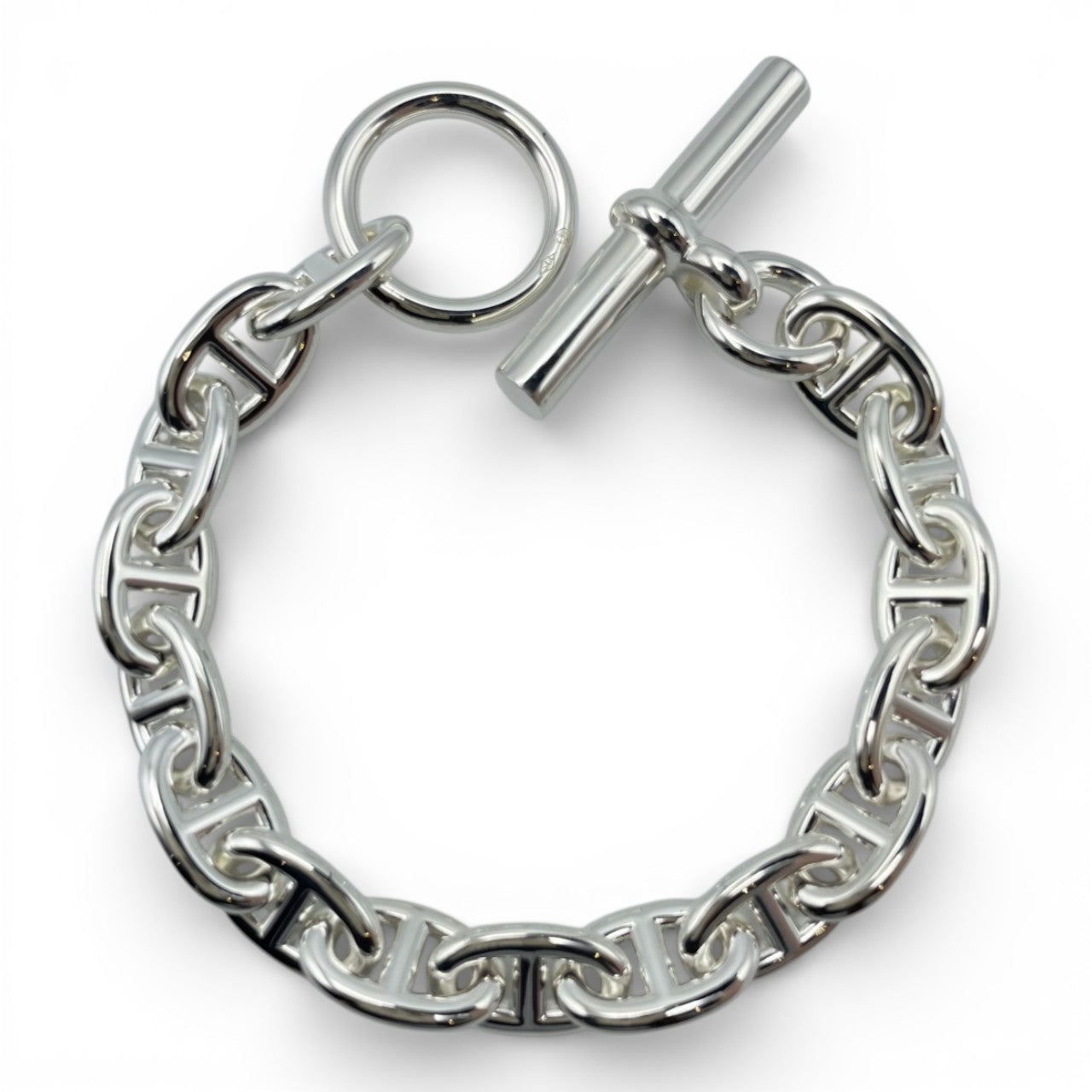 プレオウンドエルメス シェーヌ・ダンクル ブレスレット PM シルバー925 16コマ