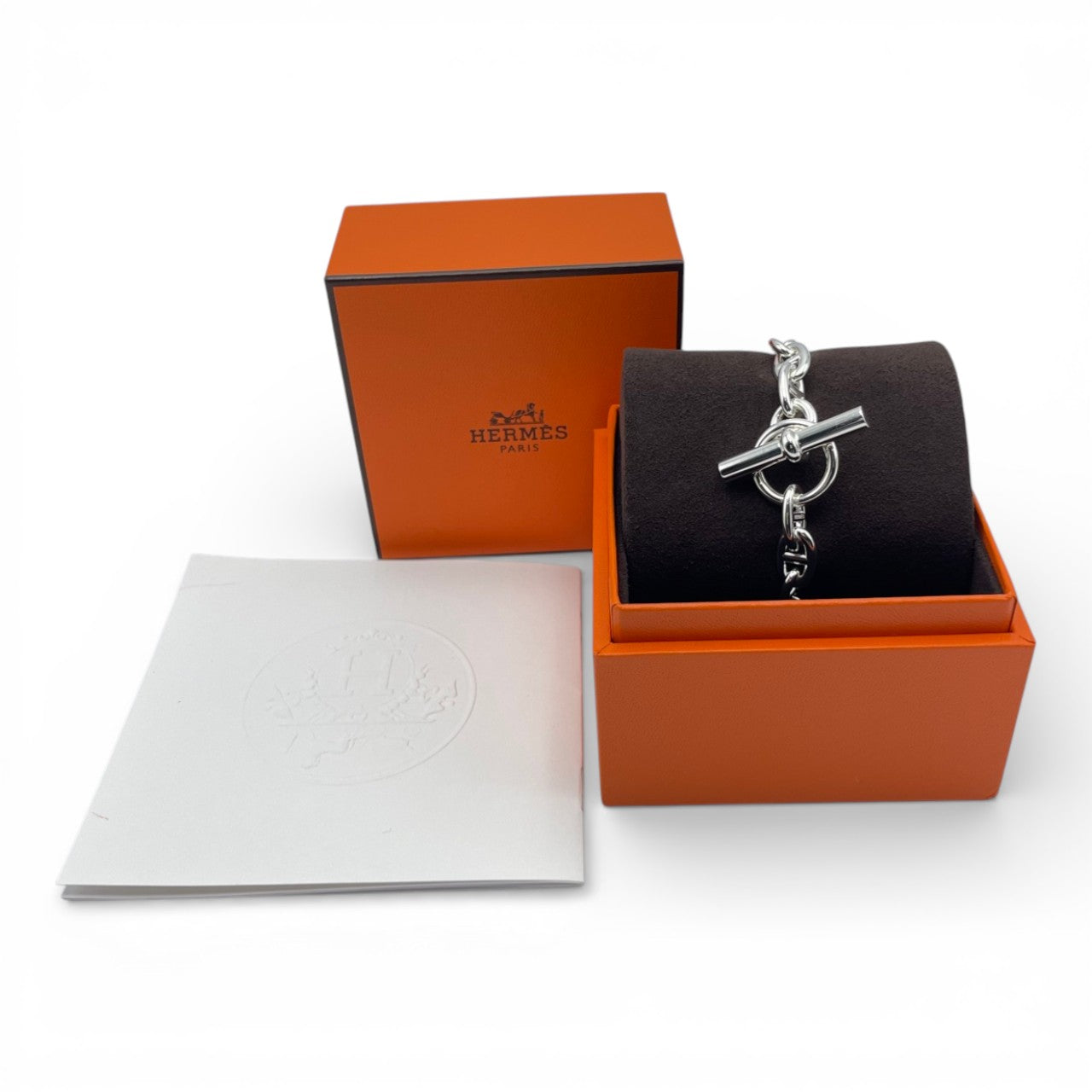 プレオウンドエルメス シェーヌ・ダンクル ブレスレット PM シルバー925 16コマ