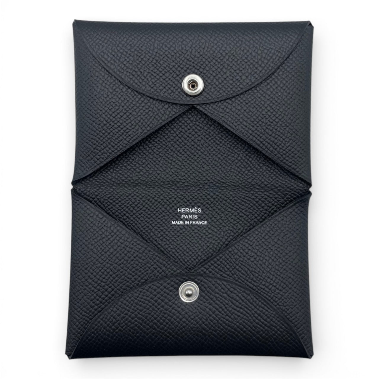 プレオウンドエルメス カルヴィ デュオ ノワール エプソン シルバー金具 U刻印