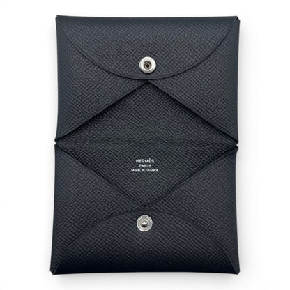 プレオウンドエルメス カルヴィ デュオ ノワール エプソン シルバー金具 U刻印