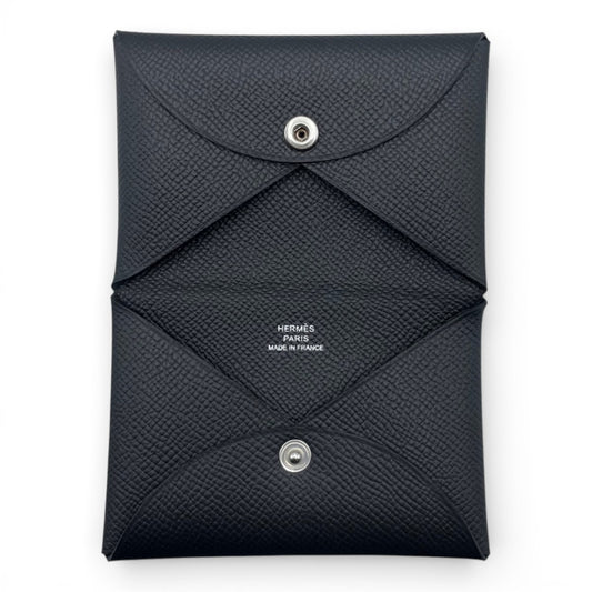 プレオウンドエルメス カルヴィ デュオ ノワール エプソン シルバー金具 U刻印