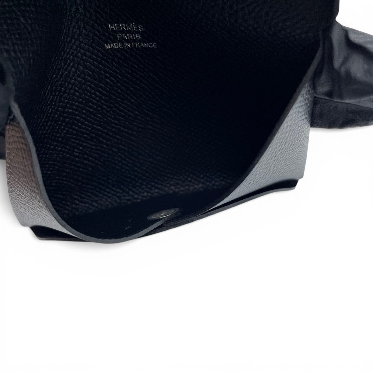 プレオウンドエルメス カルヴィ デュオ ノワール エプソン シルバー金具 U刻印