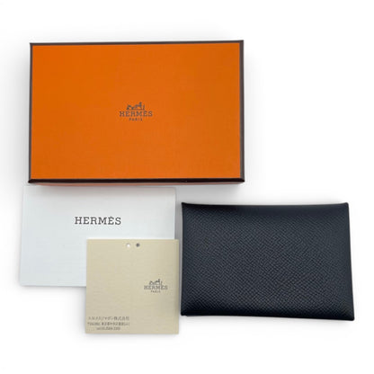 プレオウンドエルメス カルヴィ デュオ ノワール エプソン シルバー金具 U刻印