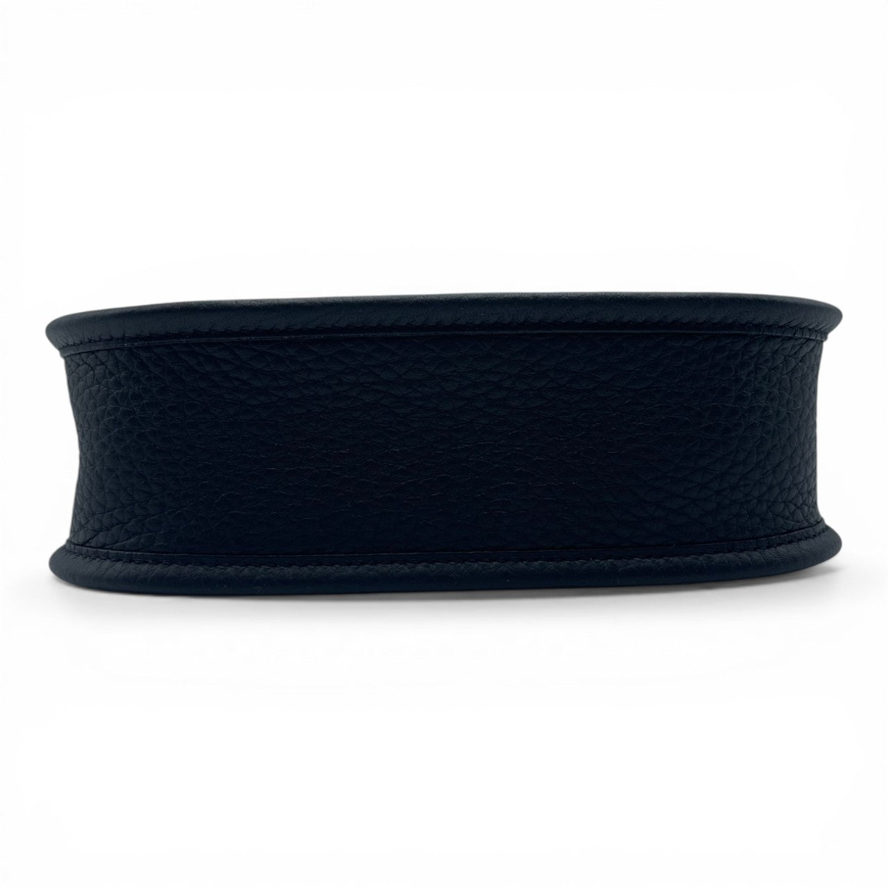 Pre-owned Hermes Mini Evelyn Amazone TPM Noir Taurillon Clemence Gold hardware K stamp