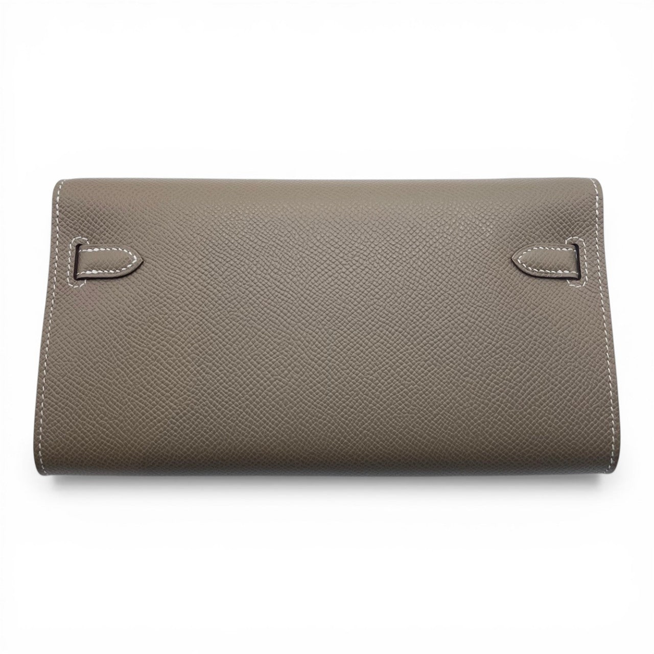 Pre-owned Hermes Kelly to Go Etoup Epson Silver hardware K stamp