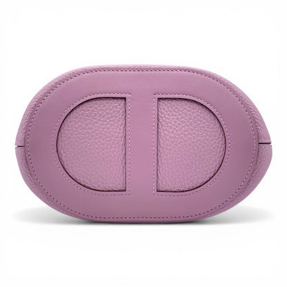 Pre-owned Hermes In the Loop 18 Mauve Silvestre Taurillon Clemence Silver hardware B engraved