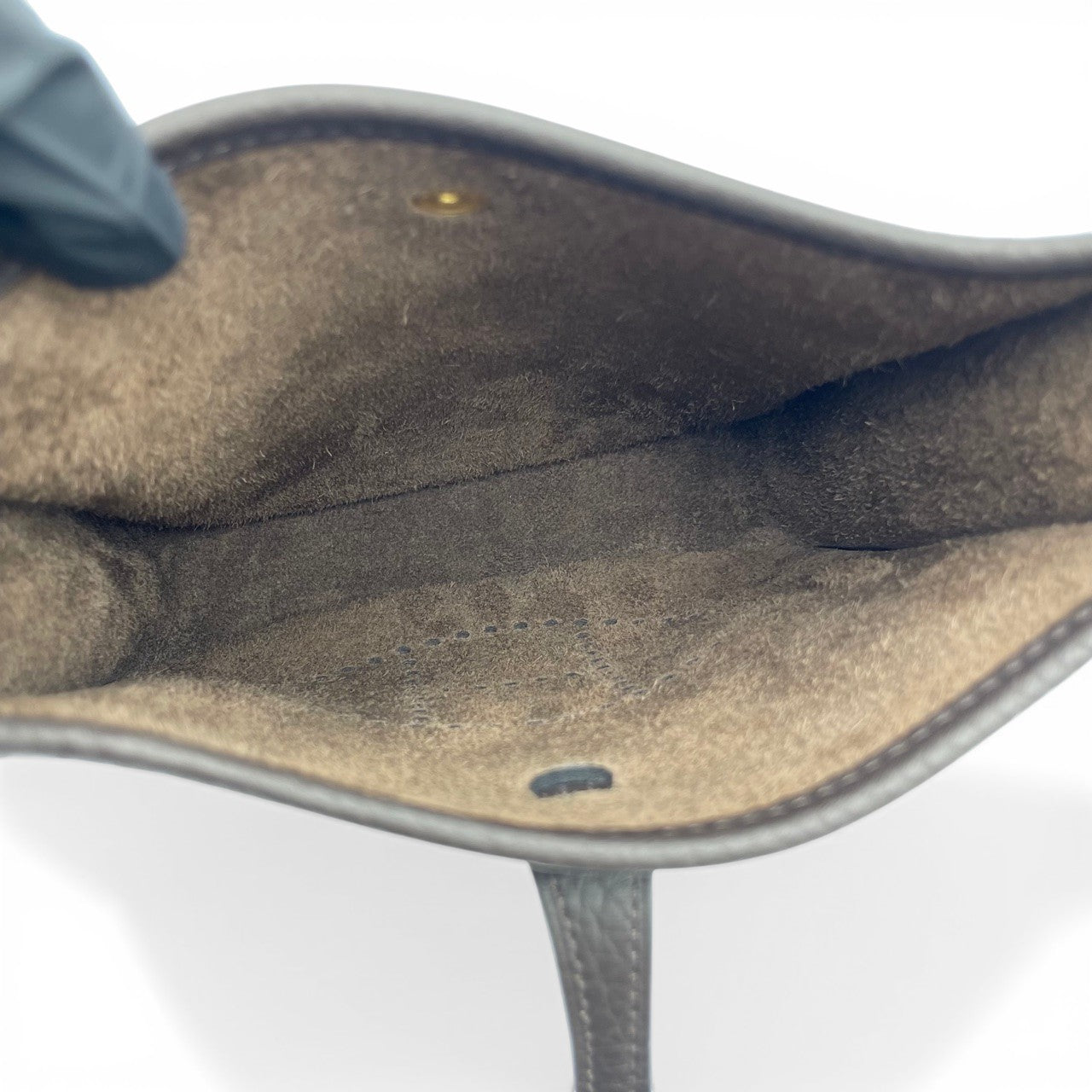 Pre-owned Hermes Mini Evelyn Amazone TPM Evenne Taurillon Clemence Gold hardware K stamp