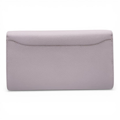 Pre-owned Hermes Constance Long to Go Pink Ever Color Silver Hardware B engraved