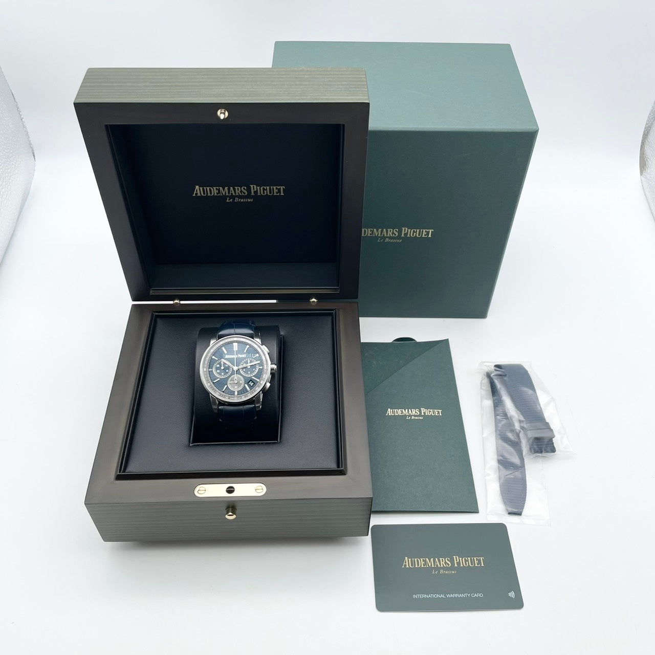 preound odemapige CODE11.59 26393ST.OO.A348KB.01蓝色纯黑色皮带41mm