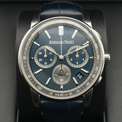 preound odemapige CODE11.59 26393ST.OO.A348KB.01蓝色纯黑色皮带41mm