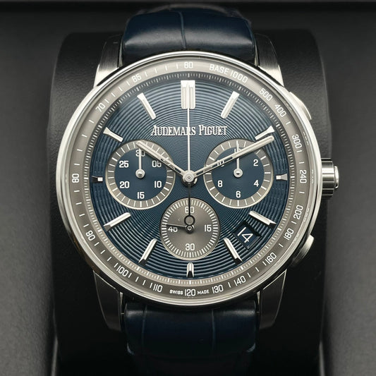 preound odemapige CODE11.59 26393ST.OO.A348KB.01蓝色纯黑色皮带41mm