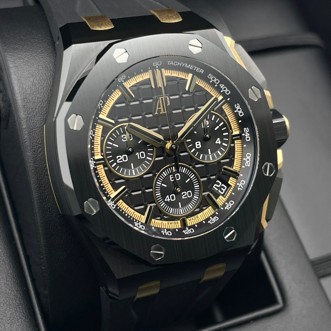 前欧德玛皮格皇家橡树离岸26420ce . oo . a127cr .01黑色黑色陶瓷43mm