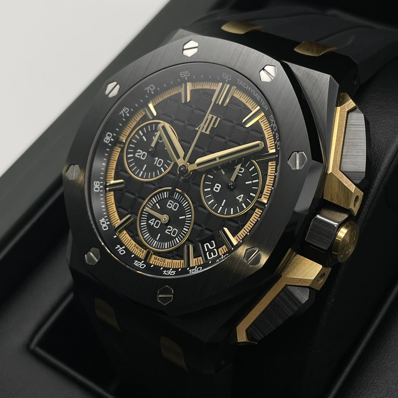 前欧德玛皮格皇家橡树离岸26420ce . oo . a127cr .01黑色黑色陶瓷43mm