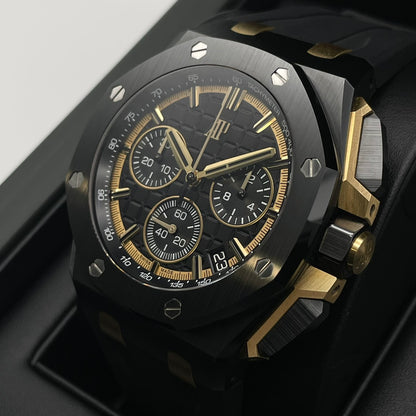 前欧德玛皮格皇家橡树离岸26420ce . oo . a127cr .01黑色黑色陶瓷43mm