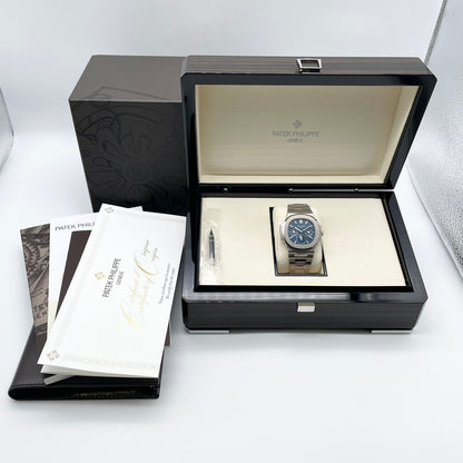 百达翡丽鹦鹉螺母万年历5740/1G-001蓝色40mm