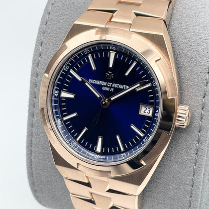 江诗丹顿4520v / 210r - b705蓝色玫瑰金41毫米