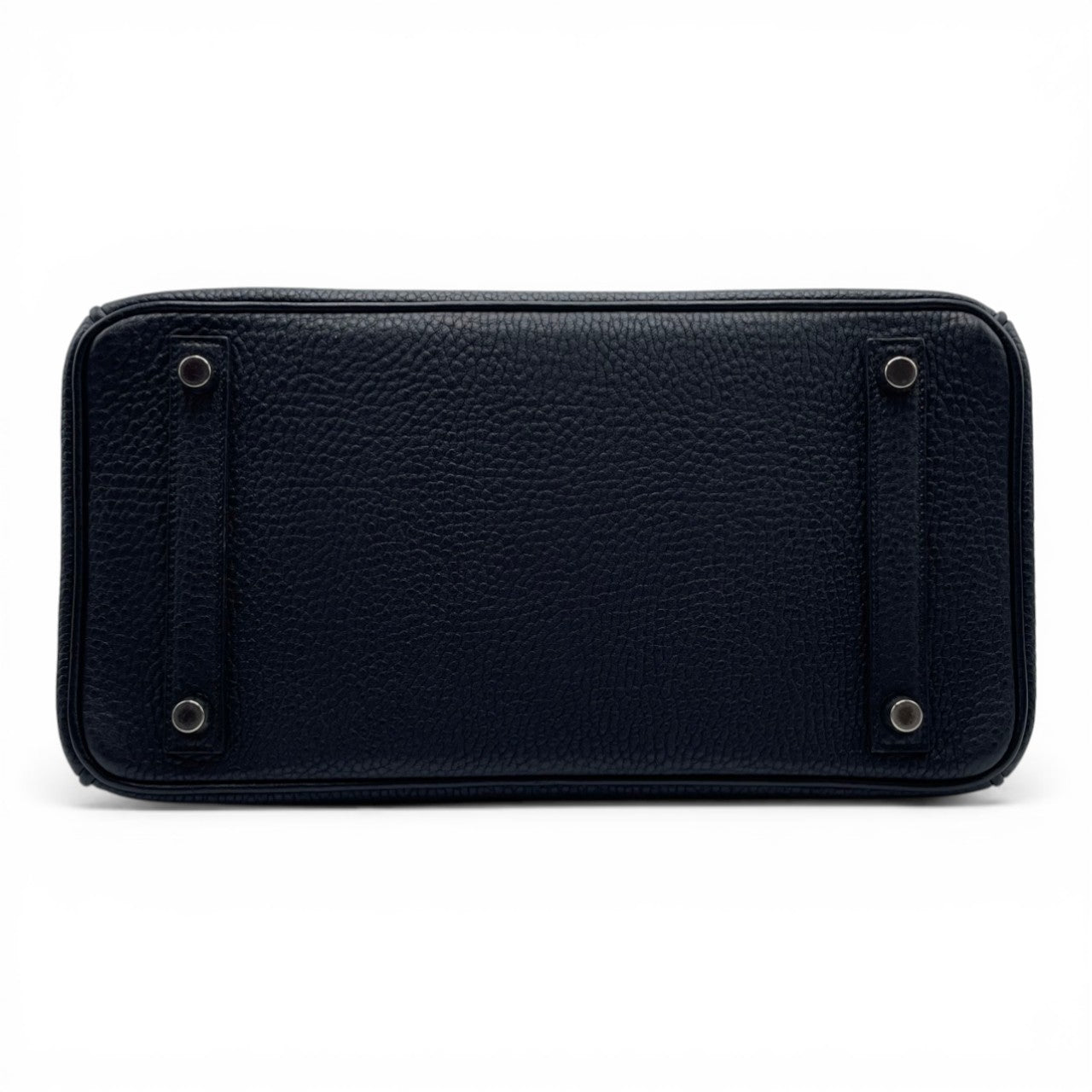 Pre-owned Hermes Birkin 30 Noir Togo Silver hardware □I engraved