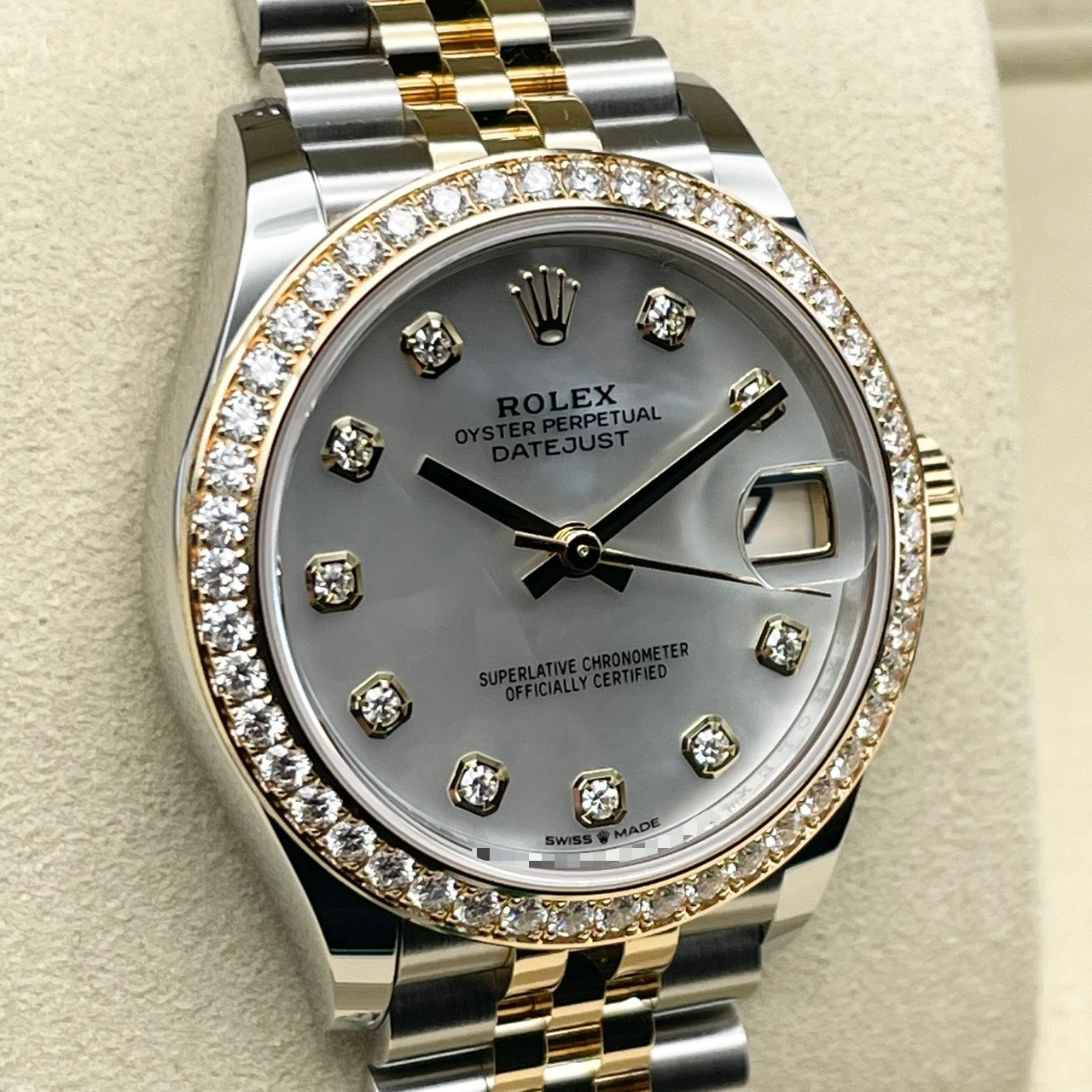 プレオウンド  ロレックス デイトジャスト 278383RBR ホワイトシェル ジュビリーブレス 31mm