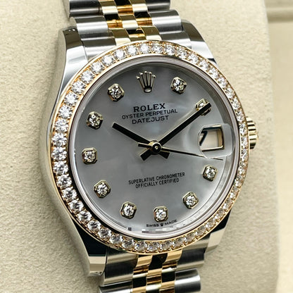 プレオウンド  ロレックス デイトジャスト 278383RBR ホワイトシェル ジュビリーブレス 31mm