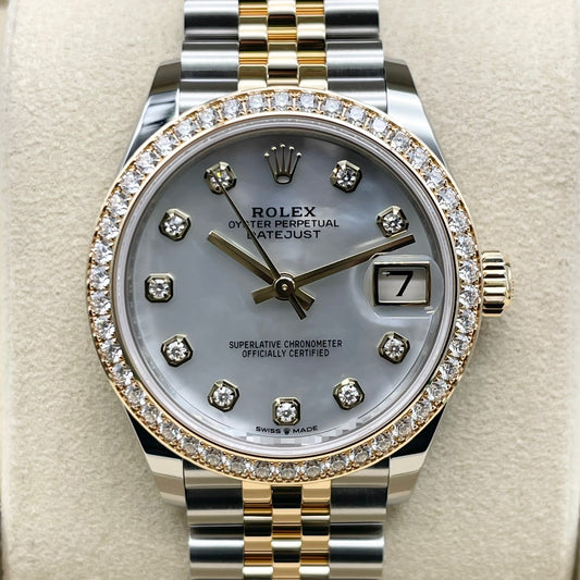 プレオウンド  ロレックス デイトジャスト 278383RBR ホワイトシェル ジュビリーブレス 31mm